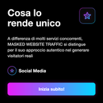 MASKED WEBSITE TRAFFIC - - Cosa lo rende unico: A differenza di molti servizi concorrenti, MASKED WEBSITE TRAFFIC si distingue per il suo approccio autentico nel generare visitatori reali