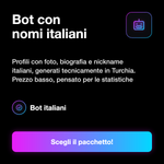 Membri server Discord - Bot con nomi italiani