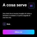 Messaggi chat Kick - A cosa serve