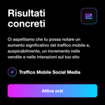 Traffico mobile per sito web - informazioni servizio