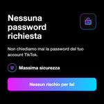 Nessuna password richiesta per attivare il servizio