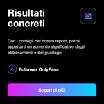 OnlyFans Report 🚫 • Analisi Profilo - Risultati concreti: Con i consigli del nostro report, potrai aspettarti un aumento significativo degli abbonamenti e dei guadagni