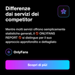 OnlyFans Report 🚫 • Analisi Profilo - Differenze dai servizi dei competitor: Mentre molti servizi offrono semplicemente statistiche generali, il 🚫 ONLYFANS REPORT 🚫 si distingue per il suo approccio approfondito e dettagliato