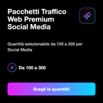 Traffico Web Premium 💎, selezione quantità di visite per URL pubblico