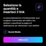 Pacchetti Traffico Web Premium 💎 • Premium Traffic - Seleziona la quantità e inserisci il link: La personalizzazione è fondamentale: puoi scegliere l’ammontare del traffico che desideri e specificare la pagina di destinazione per ottimizzare i tuoi obiett