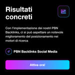 PBN Backlinks 🔗 • Link Building SEO - Risultati concreti: Con l'implementazione dei nostri PBN Backlinks, ci si può aspettare un notevole miglioramento del posizionamento nei motori di ricerca