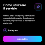 PLAY POWER RADIO ITALY - Come utilizzare il servizio: Verifica che il link Spotify sia tra quelli supportati dal servizio. Seleziona una quantità proporzionata ai dati reali del contenuto