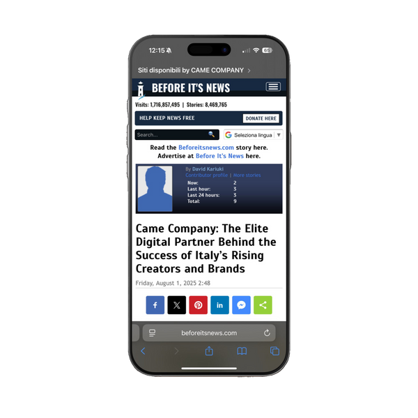 Articolo su beforeitsnews.com