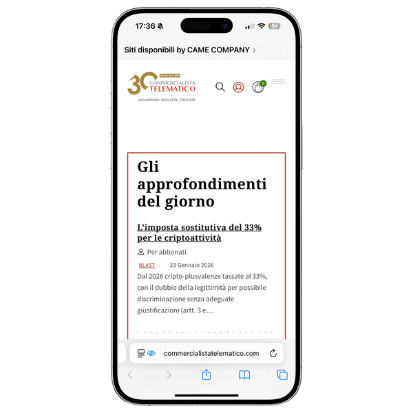 articolo su commercialistatelematico.com
