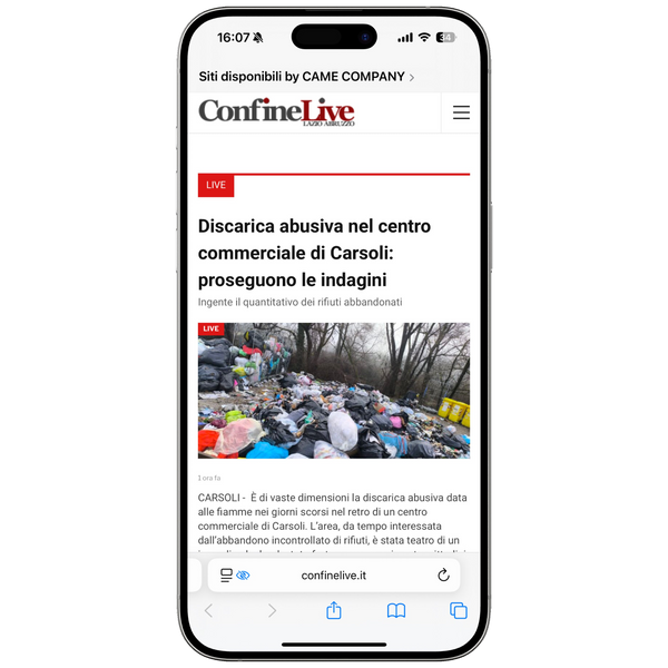 articolo su confinelive.it