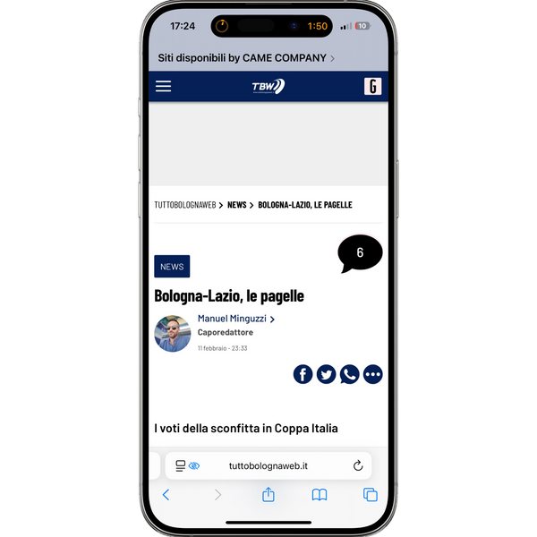 articolo su tuttobolognaweb.it