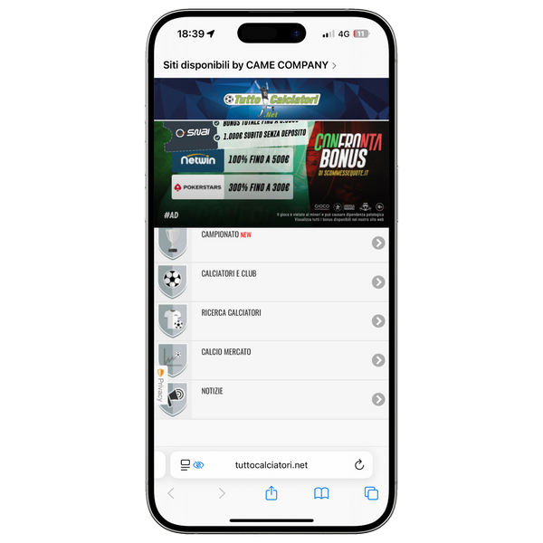 articolo su tuttocalciatori.net