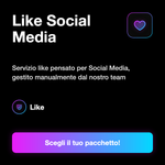 LIKE ITALIANI EXTRA - Like Social Media: Servizio like pensato per Social Media, gestito manualmente dal nostro team