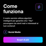 LIKE ITALIANI EXTRA - Come funziona: Il nostro servizio utilizza algoritmi intelligenti per garantire che i "like" provengano da utenti reali e interessati ai tuoi contenuti