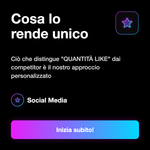 LIKE ITALIANI EXTRA - Cosa lo rende unico: Ciò che distingue "QUANTITÀ LIKE" dai competitor è il nostro approccio personalizzato