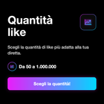 Quantità di like disponibile per la diretta TikTok