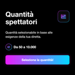Quantità di spettatori disponibile per ogni diretta TikTok