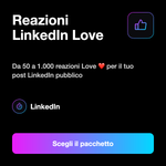 Reazioni Love per post LinkedIn - Reazioni LinkedIn Love