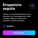 RECENSIONI AMAZON ITALIANE • Account Reali - Erogazione seguita: L’ordine non viene lasciato fermo se una recensione non viene approvata. Il team monitora, rielabora e valuta come procedere nei giorni successivi