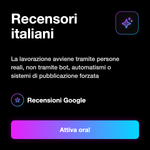 RECENSIONI GOOGLE • User HQ + Local guide • Approvazione Veloce ⚡️ - Recensori italiani: La lavorazione avviene tramite persone reali, non tramite bot, automatismi o sistemi di pubblicazione forzata