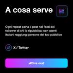 Repost X italiani - A cosa serve