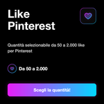 Like Pinterest ❤️ • Engagement Pin - Like Pinterest: Quantità selezionabile da 50 a 2.000 like per Pinterest