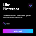 Like Pinterest ❤️ • Engagement Pin - Like Pinterest: Servizio like pensato per Pinterest, gestito manualmente dal nostro team