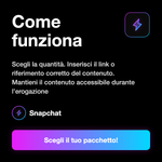 Visualizzazioni Snapchat Europa 🇪🇺 • Visibilità Stories - Come funziona: Scegli la quantità. Inserisci il link o riferimento corretto del contenuto. Mantieni il contenuto accessibile durante l’erogazione