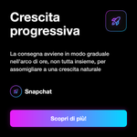 Visualizzazioni Snapchat Europa 🇪🇺 • Visibilità Stories - Crescita progressiva: La consegna avviene in modo graduale nell'arco di ore, non tutta insieme, per assomigliare a una crescita naturale