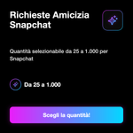 Richieste Amicizia Snapchat 👥 • Crescita Rete - Richieste Amicizia Snapchat: Quantità selezionabile da 25 a 1.000 per Snapchat
