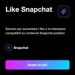 Like Snapchat ❤️ • Engagement Contenuti - Like Snapchat ️: Servizio per aumentare i like o le interazioni compatibili su contenuti Snapchat pubblici