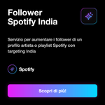 Follower Spotify India 🇮🇳 • Crescita Profilo - Follower Spotify India: Servizio per aumentare i follower di un profilo artista o playlist Spotify con targeting India