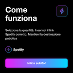Follower Spotify Messico 🇲🇽 • Crescita Profilo - Come funziona: Seleziona la quantità. Inserisci il link Spotify corretto. Mantieni la destinazione pubblica