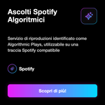 Ascolti Spotify Algoritmici ⚙️ • Riproduzioni Brano - Ascolti Spotify Algoritmici ️: Servizio di riproduzioni identificato come Algorithmic Plays, utilizzabile su una traccia Spotify compatibile