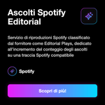 Ascolti Spotify Editorial 📱 • Riproduzioni Brano - Ascolti Spotify Editorial: Servizio di riproduzioni Spotify classificato dal fornitore come Editorial Plays, dedicato all’incremento del conteggio degli ascolti su una traccia Spotify compatibile
