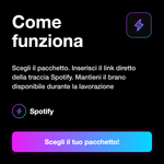 Ascolti Spotify Editorial 📱 • Riproduzioni Brano - Come funziona: Scegli il pacchetto. Inserisci il link diretto della traccia Spotify. Mantieni il brano disponibile durante la lavorazione