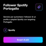 Follower Spotify Portogallo 🇵🇹 • Crescita Profilo - Follower Spotify Portogallo: Servizio per aumentare i follower di un profilo o playlist Spotify con targeting Portogallo