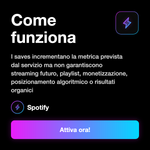 Salvataggi Spotify USA 🇺🇸 • Saves Brano - Come funziona: I saves incrementano la metrica prevista dal servizio ma non garantiscono streaming futuro, playlist, monetizzazione, posizionamento algoritmico o risultati organici