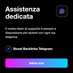 Telegram Boost Backlinks 🔗 • Link Building - Assistenza dedicata: Il nostro team di supporto è sempre a disposizione per aiutarti con ogni tua esigenza