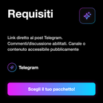 Commenti Telegram 💬 • Engagement Post - Requisiti: Link diretto al post Telegram. Commenti/discussione abilitati. Canale o contenuto accessibile pubblicamente