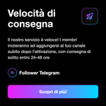 Membri Telegram Italia 🇮🇹✅💎 • Italy Members - Velocità di consegna: Il nostro servizio è veloce! I membri inizieranno ad aggiungersi al tuo canale subito dopo l'attivazione, con consegna di solito entro 24-48 ore