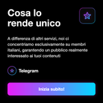 Membri Telegram Italia 🇮🇹✅💎 • Italy Members - Cosa lo rende unico: A differenza di altri servizi, noi ci concentriamo esclusivamente su membri italiani, garantendo un pubblico realmente interessato ai tuoi contenuti