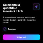 Membri Telegram 👥 • Telegram Members - Seleziona la quantità e inserisci il link: È estremamente semplice: decidi quanti membri desideri e condividi il link del tuo canale