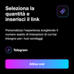 Telegram Poll / Vote / Likes 🗳️👍 • Interazioni - Seleziona la quantità e inserisci il link: Personalizza l'esperienza scegliendo il numero esatto di interazioni di cui hai bisogno per i tuoi sondaggi