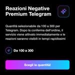 Reazioni Negative Telegram 👎 • Pacchetti Premium