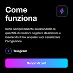 Reazioni Negative Telegram 👎 • Inserimento link