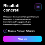 Premium Reactions Telegram 💎 • Post compatibili