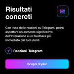 Reazioni Telegram ❤️ • Indicazioni prima dell’acquisto