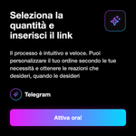 Telegram Reactions ❤️ • Selezione quantità reazioni