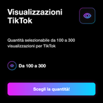 Visualizzazioni TikTok Ads 📢👀 • Ads Views - Visualizzazioni TikTok: Quantità selezionabile da 100 a 300 visualizzazioni per TikTok